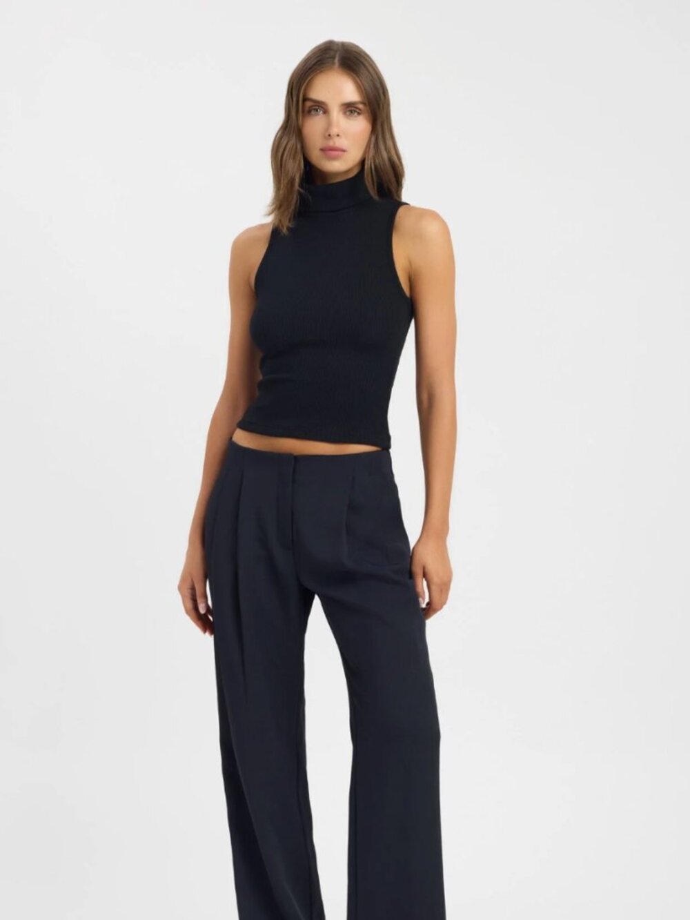 NWT Kookai Callie Core Tank in Black